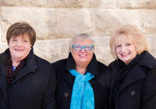 Three mothers who lost their young daughters to violent crime and work with victim advocacy. From left Priscilla de Villiers, Lesley Parrott and Wilma Derksen in Winnipeg Mar 21, 2013. (Melissa Tait / Winnipeg Free Press)