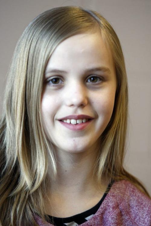 Aliegha Dixon  gr.5 from  Opasquia  Elementary School in the Pas Äì Nick Martin story  KEN GIGLIOTTI / Mar. 22 2013 / WINNIPEG FREE PRESS