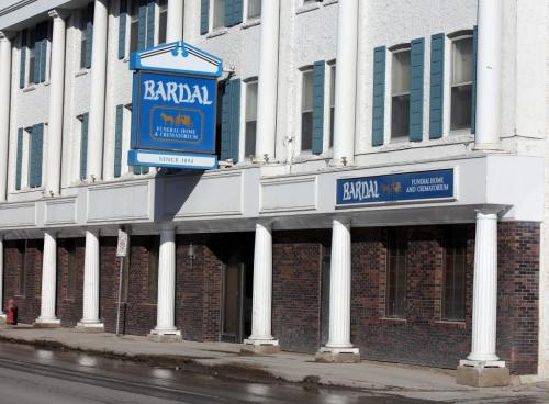 Bardal's Funeral Home and Crematorium on Sherbrook street. See Gord Sinclair's story. March 27, 2013 - (Phil Hossack / Winnipeg Free Press)