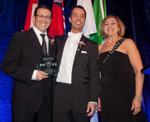 JOHN JOHNSTON / WINNIPEG FREE PRESS  Social Page for March 30th, 2013 Sons of Italy ÄìWinnipeg Convention Center (L to R):  Vince Bova Award.winner Sal Infantino , Tat-Liang Fabio Cheam (President, Order Sons of Italy, Garibaldi Lodge) and Josie Cumbo (President, Order Sons of Italy of Canada)
