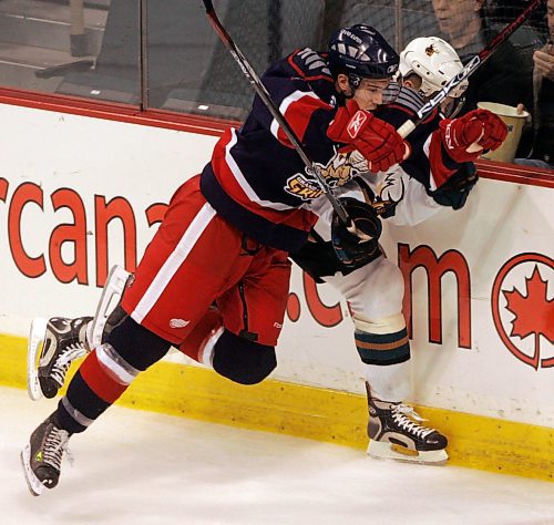 BORIS MINKEVICH / WINNIPEG FREE PRESS  070419 Manitoba Moose vs. Grand Rapids Griffins.