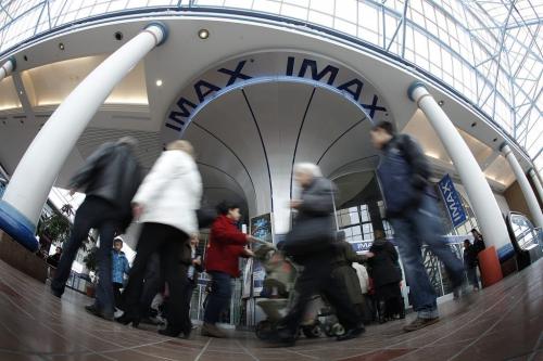 March 31, 2013 - 130303  -  People attend the presentation of Heartland the last show at the Winnipeg IMAX theatre Sunday, March 31, 2013. John Woods / Winnipeg Free Press