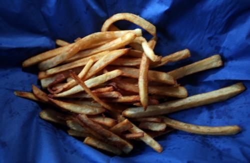 Fries in "lard"...Alison Gilmore Recipe Swap April 1, 2013 - (Phil Hossack / Winnipeg Free Press)