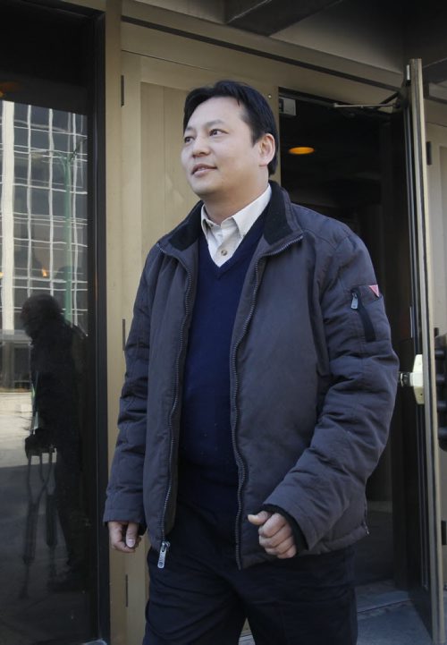 Joe Chan leaves the Law Courts Bld. after attending the Mayor's conflict of interest court case Tuesday. Bart Kives and Mike McIntyre stories.(WAYNE GLOWACKI/WINNIPEG FREE PRESS) Winnipeg Free Press April 2 2013