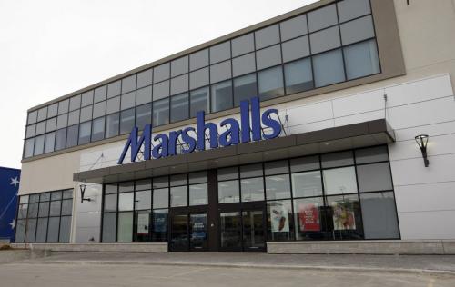Marshalls store opens Thursday, located on the old Wpg Arena property  Äì featuring women's , men's children's  brand and designer wear -. media tours Wed. - Editors Note Äì one Pic of Liz Crawford  fashion stylist , she is preparing Wpg themed mannikins Äì   for Maureen Scurfield ,many  Murray McNeill and  Stdup Editorial - KEN GIGLIOTTI / April . 3 2013 / WINNIPEG FREE PRESS