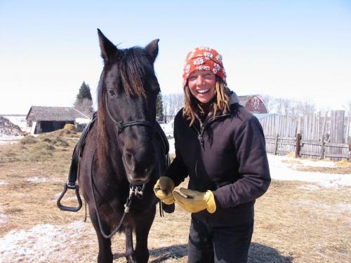 Horse whisperer Judith Graile.  007, 009 - Judith Grile and horse, Ebony.  Bill Redekop / Winnipeg Free Press