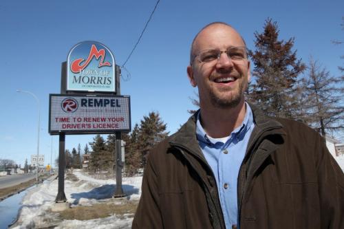 Morris, ManitobaMorris Manitoba Mayor Gavin van der Linde in town-See Randy Turner story- April 04, 2013   (JOE BRYKSA / WINNIPEG FREE PRESS)