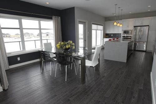 Homes. A Ginos Homes at 31 Bridge Lake Drive in Bridgwater Lakes.  Dinning area and kitchen. Todd Lewys story (WAYNE GLOWACKI/WINNIPEG FREE PRESS) Winnipeg Free Press April 16 2013