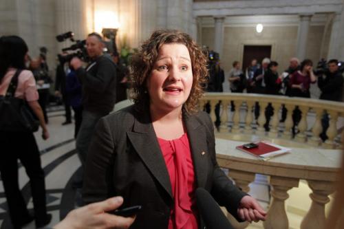 2013 BUDGET - Janine Carmichael is the Director of Provincial Affairs for Manitoba with the Canadian Federation of Independent Business CFIB. April 16, 2013  BORIS MINKEVICH / WINNIPEG FREE PRESS