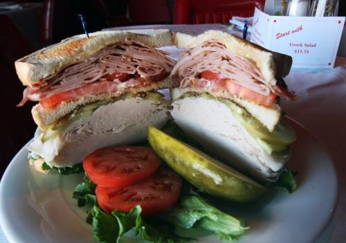 Massive clubhouse sandwich at Rae and JerrysSee Marion Warhaft review- April 18, 2013   (JOE BRYKSA / WINNIPEG FREE PRESS)