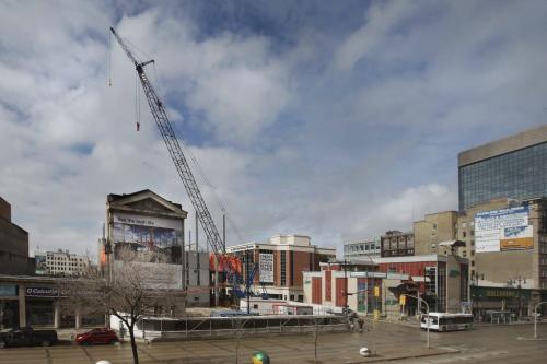 April 21, 2013 - 130421  -  Centrepoint's commercial development at 311 Portage Avenue Sunday, April 21, 2013. John Woods / Winnipeg Free Press
