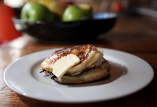 Buttermilk "French" pancakes....See Recipe Swap, Alison Gillmor story April 22, 2013 - (Phil Hossack / Winnipeg Free Press)