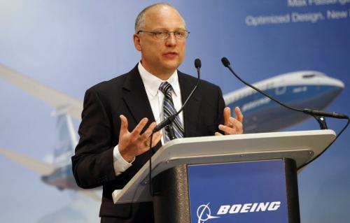 Kevin Bartelson, general manager, Boeing Winnipeg- Boeing Canada Winnipeg celebrates new 22% site expansion, the building will be expanded  to 14,000 sq.m. To make the one- piece composite  acoustic inner engine barrel for the new Boeing 737 Max . This quiet engine technology will reduce engine noise by 40% Ä®Boeing Winnipeg will announce the creation of more capacity at its Murray Park facility to support production of the new 737 MAX. During the event, Boeing will unveil the new 737 MAX product that Boeing Winnipeg employees will build in addition to a rendering of the expanded facility . KEN GIGLIOTTI  / APRIL 23 / WINNIPEG FREE PRESS