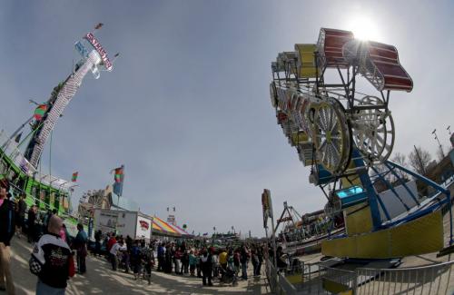 A carnival at The Forks, Saturday, April 27, 2013. (TREVOR HAGAN/WINNIPEG FREE PRESS)