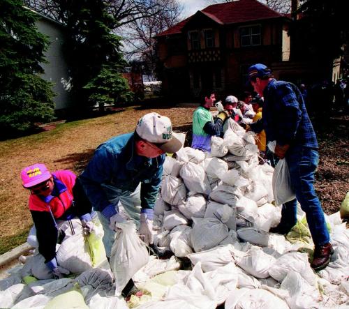 FLOOD OF 1997 photo winnipeg free press