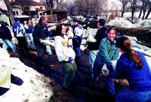 FLOOD OF 1997 photo winnipeg free press