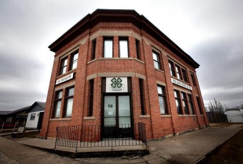 Home of 4H, the farm community club celebrates it's 100th Anniversary. Originating n Roland Mb. the club museum sits in a former office building on the town's main street. See Bill Redekop story. April 30, 2013 - (Phil Hossack / Winnipeg Free Press)