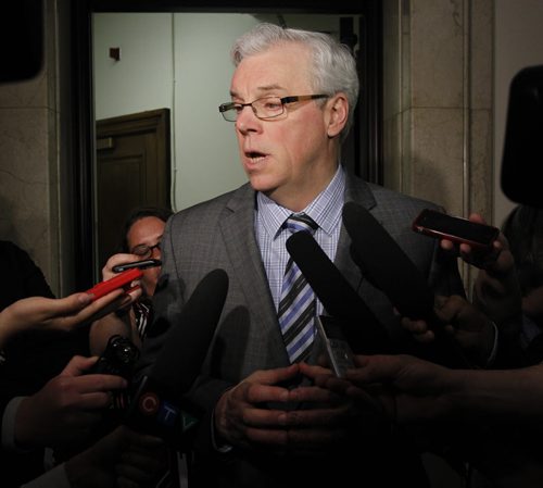 Manitoba Premier Greg  Selinger  after question period in the Manitoba Legislature . (WAYNE GLOWACKI/WINNIPEG FREE PRESS) Winnipeg Free Press May 7 2013