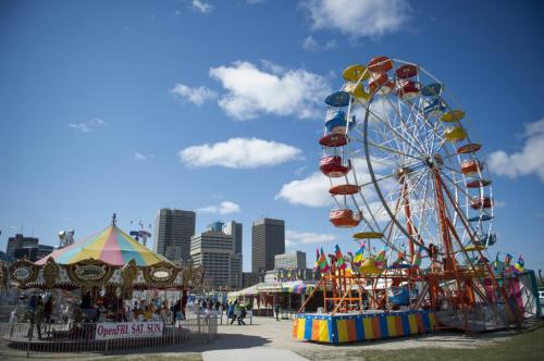 Saturday May 11 2013 - Winnipeg - DAVID LIPNOWSKI / WINNIPEG FREE PRESS  The Midway carnival is at The Forks until Sunday, then it packs up, and moves to a different location in the city.