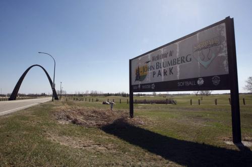 City of Winnipeg is putting the John Blumberg Park  ,golf , softball and  soccer complex   up for sale -  KEN GIGLIOTTI / May 13  2013 / WINNIPEG FREE PRESS