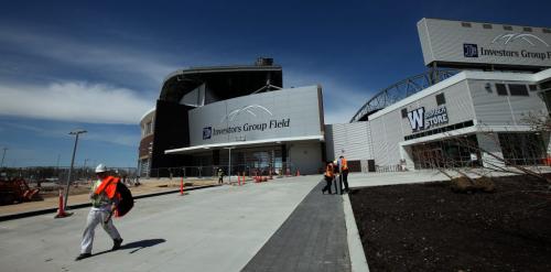 Investors Group Field.  May 21, 2013 - (Phil Hossack / Winnipeg Free Press)