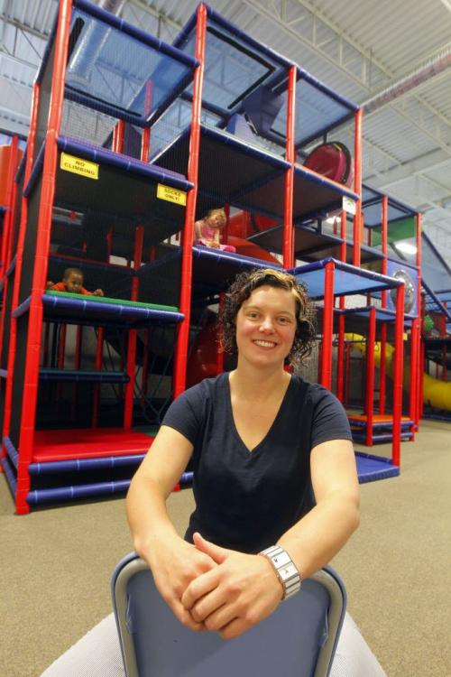Deena Caplette is one of nine finalists and the only one from Manitoba for this years Young Entrepreneur of the Year. Shes the founder and owner of Kid City indoor kids activity centre thats just opened a second location on 550 Archibald St. May 22, 2013  BORIS MINKEVICH / WINNIPEG FREE PRESS