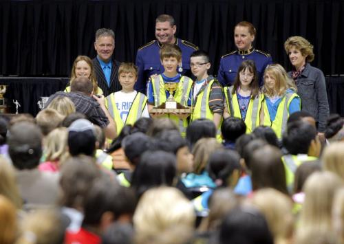 Riverview Community School wins 3rd place in the best school patrol in the city. May 24, 2013  BORIS MINKEVICH / WINNIPEG FREE PRESS