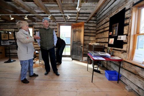 Premier Greg Selinger tours The McDougall House while at the St. Norbert Farmers Market on its opening day of the season, Saturday, June 1, 2013. (TREVOR HAGAN/WINNIPEG FREE PRESS)