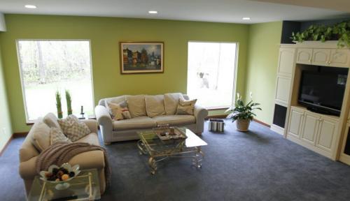 (Basement recreation room) This Grand Pointe home, located at 246 Dymar Way just outside city limits, went on the market this morning. Tuesday, June 4, 2013. (TODD LEWYS) (JESSICA BURTNICK/WINNIPEG FREE PRESS)