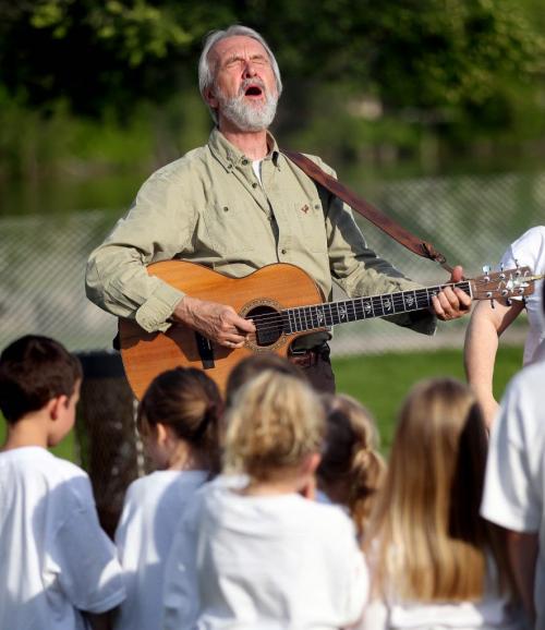 Perennial favorite with Kids and parents, Fred Penner warms up outside the main tent Wednesday night as the Winnipeg International Children's Festival opened. See release?. ... June 5, 2013 - (Phil Hossack / Winnipeg Free Press)