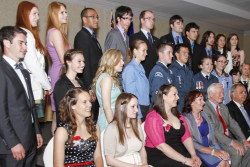 Twenty five young people were awarded The Duke of Edinburgh's Gold Award of Achievement at a ceremony at the Fairmont Hotel in downtown Winnipeg on Wednesday, June 5, 2013. The award, available to youth between 14-25 years of age, is presented based on an individual's contributions and involvement in community service, physical recreation, skill development and adventurous journey. Governor General of Canada, David Johnston, presented the awards. (JESSICA BURTNICK/WINNIPEG FREE PRESS)