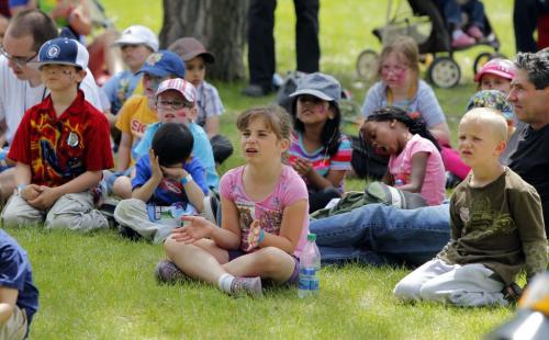Kidsfest at the Forks. Some tired kids sing along. NO NAMES GIVEN. June 6, 2013  BORIS MINKEVICH / WINNIPEG FREE PRESS