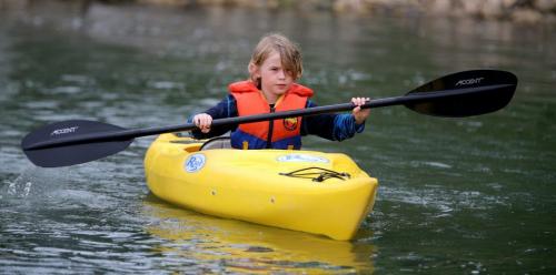 A young participant at MEC Paddlefest at FortWhyte Alive, Sunday, June 9, 2013. (TREVOR HAGAN/WINNIPEG FREE PRESS)