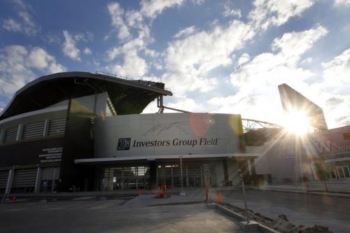 The Investors Group Field Wednesday morning. (WAYNE GLOWACKI/WINNIPEG FREE PRESS) Winnipeg Free Press June 12 2013