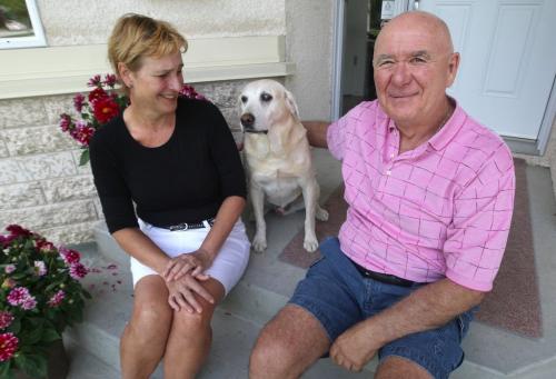 MICHAEL and HELENE LEIPSIC, who are taking their five grandchildren on a one-week trip to  Israel at the end of this month-See Murray McNeil story- June 13, 2013   (JOE BRYKSA / WINNIPEG FREE PRESS)