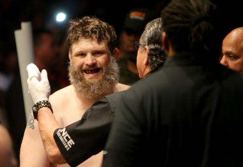 Roy Nelson prepares to fight Stipe Miocic at UFC 161 in Winnipeg, Manitoba, Saturday, June 15, 2013. (TREVOR HAGAN/WINNIPEG FREE PRESS)