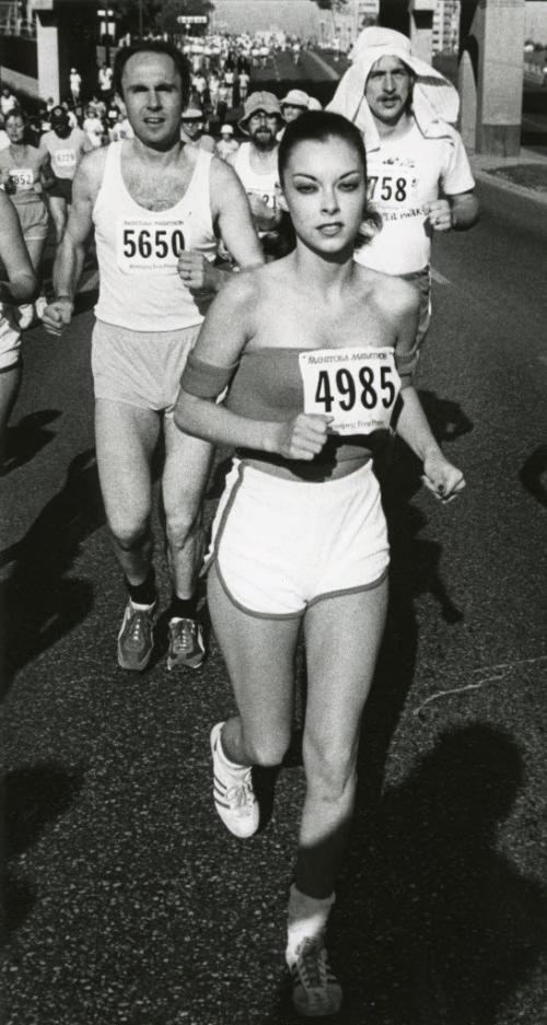 First annual Manitoba Marathon - June 16,  1979 Winnipeg Free Press  Fashionable runners never go out of style.   (Ken Gigliotti/Winnipeg Free Press )
