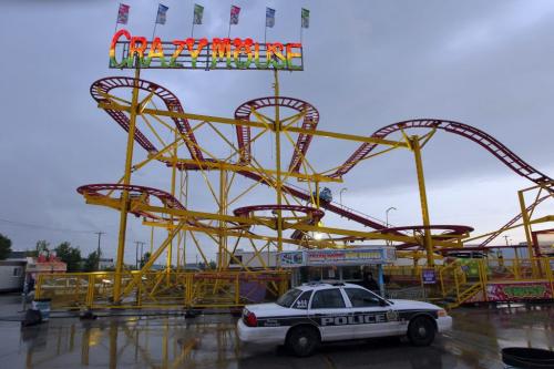Crazy Mouse at the Red River Ex was the scene of a terrable accident sending one person to hospital with serious injuries. BORIS MINKEVICH / WINNIPEG FREE PRESS. June 20, 2013