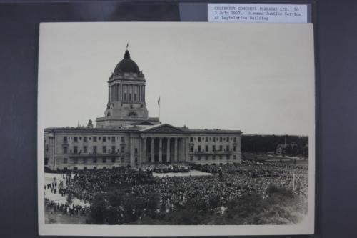 Manitoba Archives Diamond Jubilee Service at Legislative Building, July 3rd, 1927. 130624 June 24, 2013 Mike Deal / Winnipeg Free Press