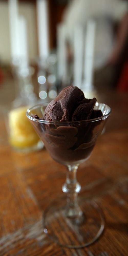 Food Front, Sicilian Style Chocolate Gelato...See Alison Gilmore story. June 24, 2013 - (Phil Hossack / Winnipeg Free Press)