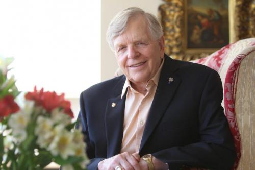 Portrait of former  23rd Lieutenant Governor of Manitoba John Harvard in his home in Winnipeg.   June 25, 2013 Ruth Bonneville Winnipeg Free Press