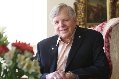 Portrait of former  23rd Lieutenant Governor of Manitoba John Harvard in his home in Winnipeg.   June 25, 2013 Ruth Bonneville Winnipeg Free Press