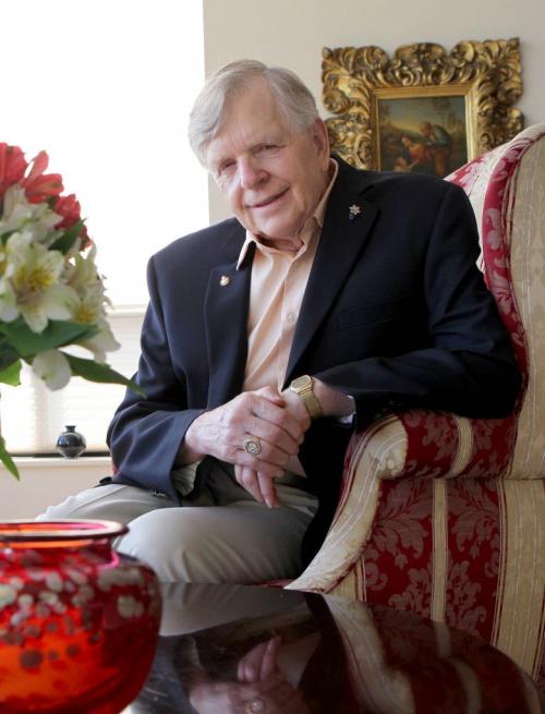 Portrait of former  23rd Lieutenant Governor of Manitoba John Harvard in his home in Winnipeg.   June 25, 2013 Ruth Bonneville Winnipeg Free Press