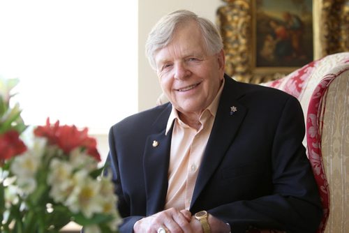 Portrait of former  23rd Lieutenant Governor of Manitoba John Harvard in his home in Winnipeg.   June 25, 2013 Ruth Bonneville Winnipeg Free Press