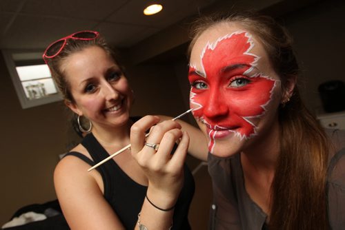 Model Issy Dahl; face painting by Daena Groleau, makeup artist and owner of Fine Eyes Makeup Artists 130627 June 27, 2013 Mike Deal / Winnipeg Free Press