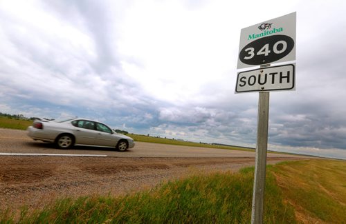 Brandon Sun The provincial government announced the paving of PTH 340, between CFB Shilo and PTH 453, on Tuesday. FOR JILLIAN (Bruce Bumstead/Brandon Sun)