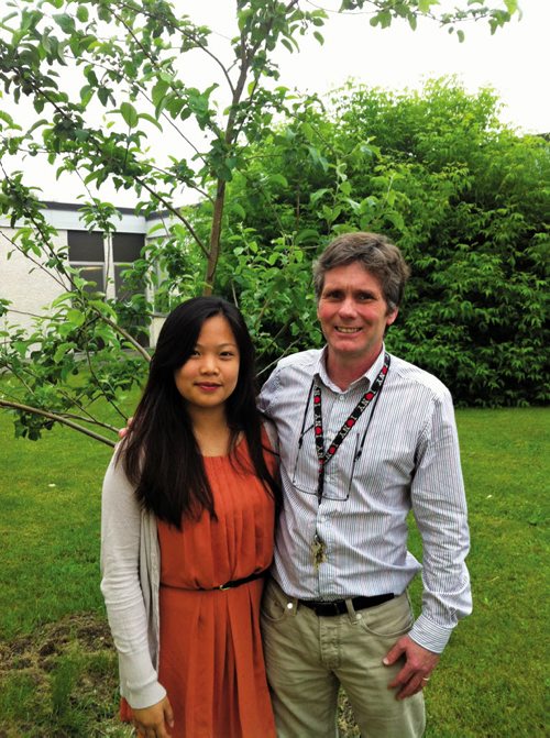 Canstar Community News Sisler High School student Thea Olalia (leftO and teacher Greg Shedden both Global Citizenship Awards from the Manitoba Council for International Cooperation. SUPPLIED PHOTO