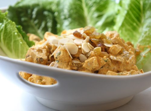 Coronation Chicken Salad.  A light and savoury meat dish that is served cold.  Prepared at   Red River's culinary arts institute.   49.8  July 17, , 2013 Ruth  Bonneville , Winnipeg Free Press