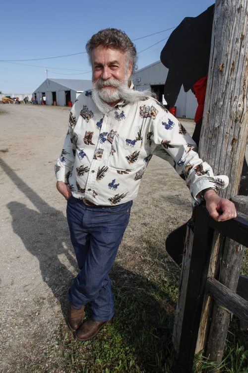 Winnipegger Marty Rayman loves horses and is a huge rodeo fan, so it's no wonder that he's only missed four Manitoba Stampede's since its inception, when he was only 12 years old. The Manitoba Stampede and Exhibition celebrates its 50th year this weekend. Friday, July 19, 2013. (JESSICA BURTNICK/WINNIPEG FREE PRESS)