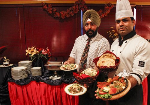 Director Manjit Bedi (left) and director/chef Jitender Kumar run The Great Maharaja East Indian Restaurant Ltd. at 510 Sargent Ave., which opened April 6, 2013. Saturday, July 20, 2013. (JESSICA BURTNICK/WINNIPEG FREE PRESS)